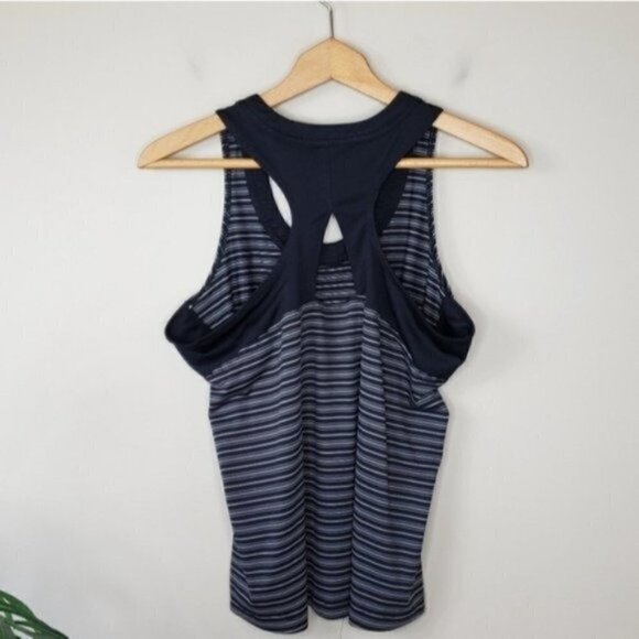 Bolle | Black Striped Athletic Workout Tank Top Size Large - Picture 4 of 5